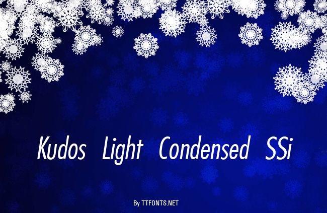 Kudos Light Condensed SSi example